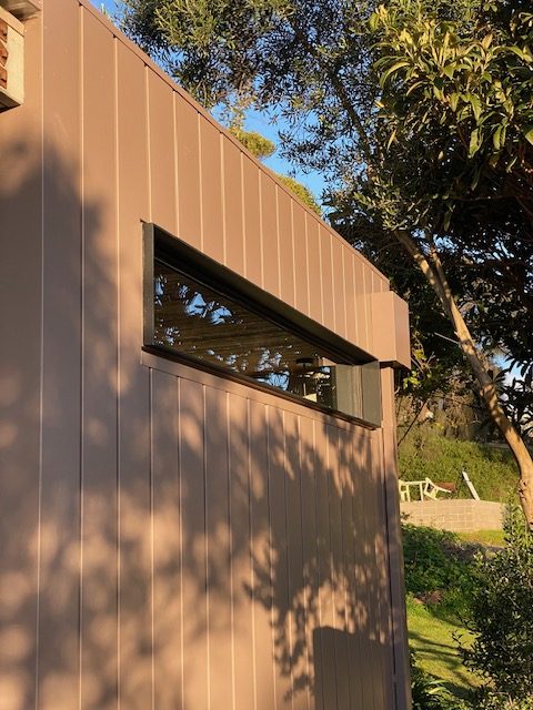 Timber and metal cladding with recessed window